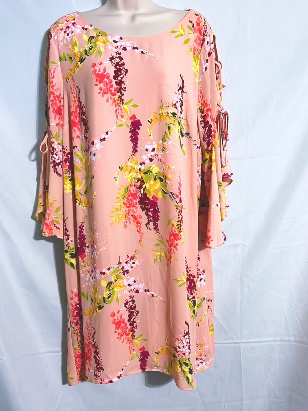 Worthingon Cute Pink Floral Dress Size XL